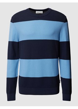 Sweter z dzianiny w paski ze sklepu Peek&Cloppenburg  w kategorii Swetry męskie - zdjęcie 167816688