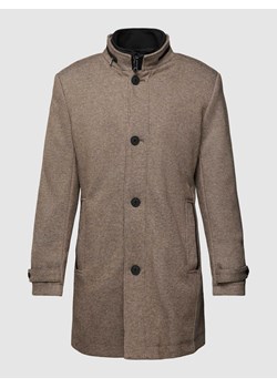 Płaszcz ze wstawką na zamek błyskawiczny ze sklepu Peek&Cloppenburg  w kategorii Płaszcze męskie - zdjęcie 167816916
