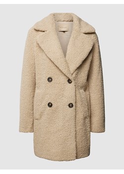 Płaszcz z dwurzędową listwą guzikową model ‘Mukite’ ze sklepu Peek&Cloppenburg  w kategorii Płaszcze damskie - zdjęcie 167817665