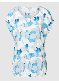 T-shirt z dodatkiem wiskozy i wzorem na całej powierzchni ze sklepu Peek&Cloppenburg  w kategorii Bluzki damskie - zdjęcie 167818176