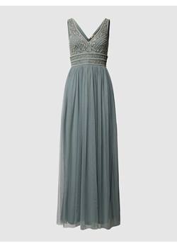 Sukienka wieczorowa z obszyciem ozdobnymi perełkami i kamieniami ze sklepu Peek&Cloppenburg  w kategorii Sukienki - zdjęcie 167818729