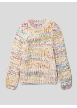 Sweter z dzianiny ze wzorem w paski model ‘CARMA’ ze sklepu Peek&Cloppenburg  w kategorii Swetry dziewczęce - zdjęcie 167818998