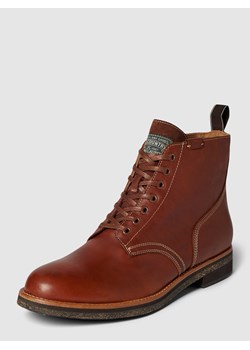 Buty sznurowane ze skóry naturalnej ze sklepu Peek&Cloppenburg  w kategorii Buty zimowe męskie - zdjęcie 167819258