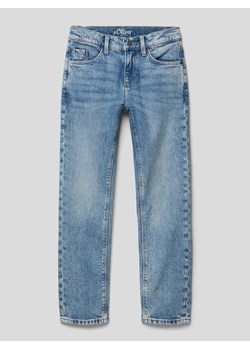 Jeansy z efektem znoszenia ze sklepu Peek&Cloppenburg  w kategorii Spodnie chłopięce - zdjęcie 167820118