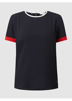 T-shirt z wykończeniem w kontrastowym kolorze ze sklepu Peek&Cloppenburg  w kategorii Bluzki damskie - zdjęcie 167820358