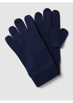 Rękawiczki z prążkowanymi wykończeniami ze sklepu Peek&Cloppenburg  w kategorii Rękawiczki męskie - zdjęcie 167820725