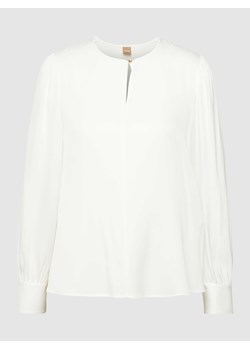 Bluzka z okrągłym dekoltem i zapięciem na guzik ze sklepu Peek&Cloppenburg  w kategorii Bluzki damskie - zdjęcie 167840558
