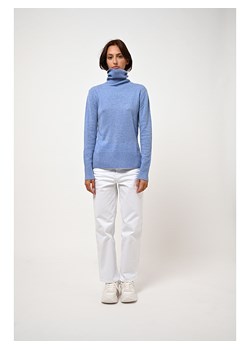 AUTHENTIC CASHMERE Kaszmirowy golf &quot;Fornet&quot; w kolorze błękitnym ze sklepu Limango Polska w kategorii Swetry damskie - zdjęcie 167840938