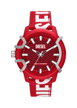 Diesel zegarek męski kolor czerwony ze sklepu ANSWEAR.com w kategorii Zegarki - zdjęcie 167843097