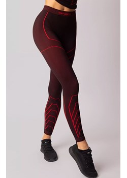 Termoaktywne legginsy damskie czarno-czerwone Rapid, Kolor czarno-czerwony, Rozmiar L, Spaio ze sklepu Intymna w kategorii Spodnie damskie - zdjęcie 167845698