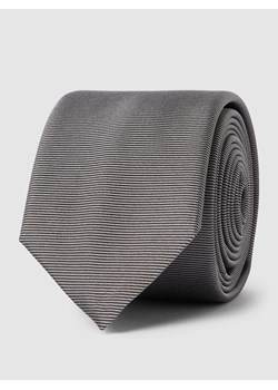 Krawat z jedwabiu z wzorem w paski ze sklepu Peek&Cloppenburg  w kategorii Krawaty - zdjęcie 167845719
