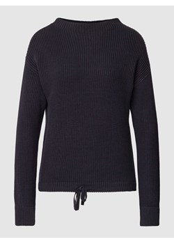 Sweter z dzianiny z prążkowanymi wykończeniami ze sklepu Peek&Cloppenburg  w kategorii Swetry damskie - zdjęcie 167845759