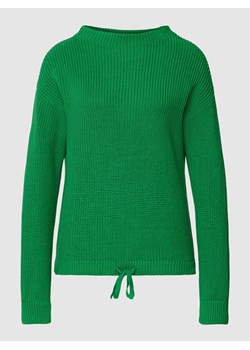 Sweter z dzianiny z prążkowanymi wykończeniami ze sklepu Peek&Cloppenburg  w kategorii Swetry damskie - zdjęcie 167845768