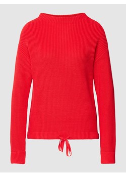 Sweter z dzianiny z prążkowanymi wykończeniami ze sklepu Peek&Cloppenburg  w kategorii Swetry damskie - zdjęcie 167845778