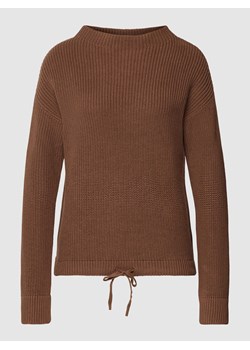 Sweter z dzianiny z prążkowanymi wykończeniami ze sklepu Peek&Cloppenburg  w kategorii Swetry damskie - zdjęcie 167845926