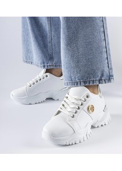 Białe sneakersy na masywnej podeszwie Arpaia ze sklepu gemre w kategorii Buty sportowe damskie - zdjęcie 167847358