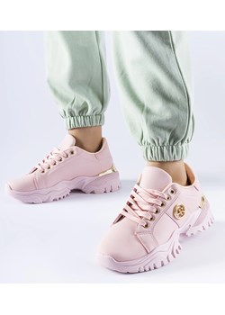 Różowe sneakersy na masywnej podeszwie Arpaia ze sklepu gemre w kategorii Buty sportowe damskie - zdjęcie 167847359