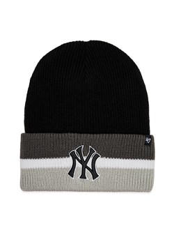 Czapka 47 Brand MLB New York Yankees Split Cuff 47 B-SPLCC17ACE-BK Black ze sklepu eobuwie.pl w kategorii Czapki zimowe męskie - zdjęcie 167848508