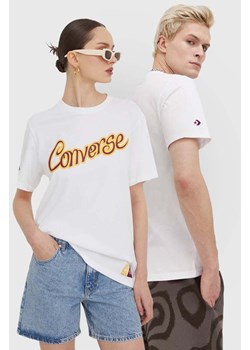 Converse t-shirt bawełniany Converse x Wonka kolor biały z nadrukiem ze sklepu ANSWEAR.com w kategorii T-shirty męskie - zdjęcie 167849135