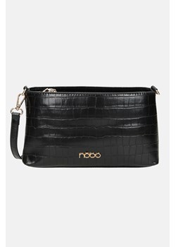 Mała torebka na ramię croco czarna ze sklepu NOBOBAGS.COM w kategorii Listonoszki - zdjęcie 167849387