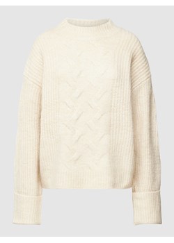 Sweter z dzianiny ze ściegiem warkoczowym model ‘Chastine Peggy’ ze sklepu Peek&Cloppenburg  w kategorii Swetry damskie - zdjęcie 167849797