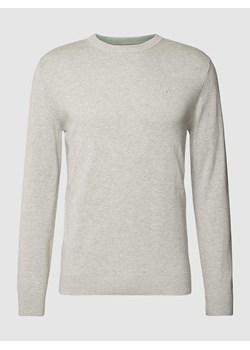 Sweter z dzianiny z wyhaftowanym logo ze sklepu Peek&Cloppenburg  w kategorii Swetry męskie - zdjęcie 167849948