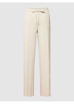 Spodnie z fakturowanym wzorem model ‘GRACY’ ze sklepu Peek&Cloppenburg  w kategorii Spodnie damskie - zdjęcie 167850779