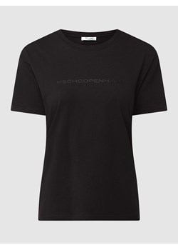 T-shirt z bawełny ekologicznej model ‘Liv’ ze sklepu Peek&Cloppenburg  w kategorii Bluzki damskie - zdjęcie 167850937