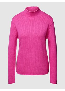 Sweter z dzianiny ze stójką model ‘Basic’ ze sklepu Peek&Cloppenburg  w kategorii Swetry damskie - zdjęcie 167851567