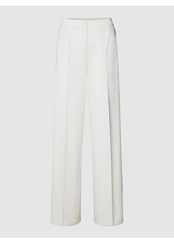 Spodnie materiałowe z mieszanki wiskozy z wysokim stanem i zakładką w pasie ze sklepu Peek&Cloppenburg  w kategorii Spodnie damskie - zdjęcie 167851606