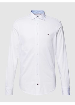 Koszula biznesowa o kroju slim fit z wyhaftowanym logo ze sklepu Peek&Cloppenburg  w kategorii Koszule męskie - zdjęcie 167851719