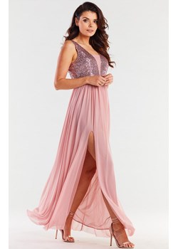 Długa różowa suknia A486, Kolor różowy, Rozmiar L, Awama ze sklepu Primodo w kategorii Sukienki - zdjęcie 167853487