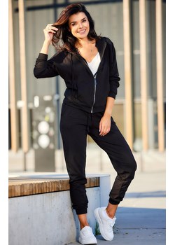 Spodnie damskie dresowe czarne A608, Kolor czarny, Rozmiar M, Awama ze sklepu Primodo w kategorii Spodnie damskie - zdjęcie 167853575