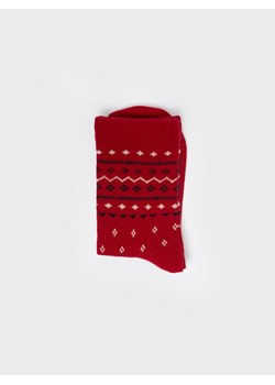 Skarpety damskie bawełniane z wzorem czerwone Halia 603 ze sklepu Big Star w kategorii Skarpetki damskie - zdjęcie 167855158