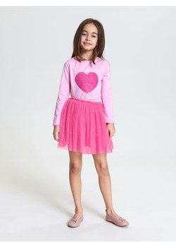Sinsay - Komplet: koszulka i spódniczka - różowy ze sklepu Sinsay w kategorii Komplety dziewczęce - zdjęcie 167856766