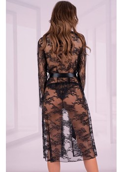 Mostina czarny koronkowy peniuar, Kolor czarny, Rozmiar S/M, LivCo Corsetti Fashion ze sklepu Intymna w kategorii Szlafroki damskie - zdjęcie 167859537