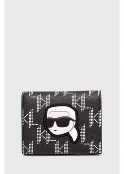 Karl Lagerfeld portfel damski kolor czarny ze sklepu ANSWEAR.com w kategorii Portfele damskie - zdjęcie 167863437