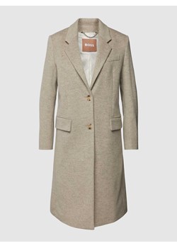 Płaszcz wełniany z listwą guzikową model ‘Catara’ ze sklepu Peek&Cloppenburg  w kategorii Płaszcze damskie - zdjęcie 167864066