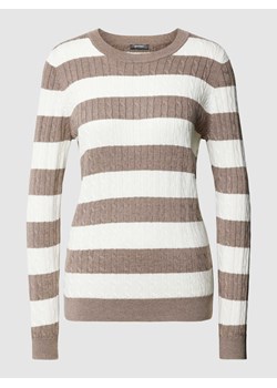 Sweter z dzianiny z blokowymi pasami ze sklepu Peek&Cloppenburg  w kategorii Swetry damskie - zdjęcie 167866306