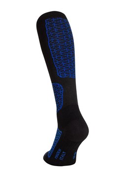 Długie skarpety kompresyjne czarno chabrowe Breeze, Kolor czarno-chabrowy, Rozmiar 38-40, Spaio ze sklepu Intymna w kategorii Skarpetki damskie - zdjęcie 167867518