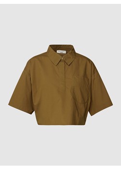 Bluzka koszulowa krótka o kroju oversized ze sklepu Peek&Cloppenburg  w kategorii Koszule damskie - zdjęcie 167872127