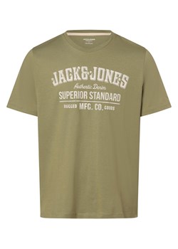 Jack & Jones Koszulka męska - JJEJeans Mężczyźni Bawełna khaki nadruk ze sklepu vangraaf w kategorii T-shirty męskie - zdjęcie 167874995