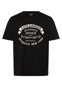 Jack & Jones Koszulka męska - JJEJeans Mężczyźni Bawełna czarny nadruk ze sklepu vangraaf w kategorii T-shirty męskie - zdjęcie 167874997