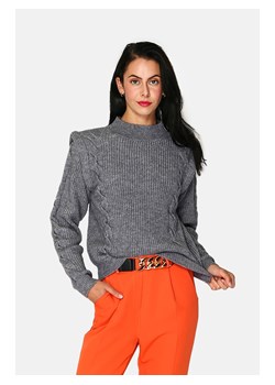 ASSUILI Sweter w kolorze szarym ze sklepu Limango Polska w kategorii Swetry damskie - zdjęcie 167875227