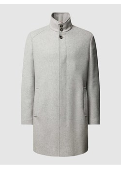Krótki płaszcz z krytą listwą guzikową model ‘Show’ ze sklepu Peek&Cloppenburg  w kategorii Płaszcze męskie - zdjęcie 167877375