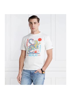 Replay T-shirt | Regular Fit ze sklepu Gomez Fashion Store w kategorii T-shirty męskie - zdjęcie 167878468