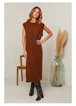 Plume Sukienka &quot;Dorette&quot; w kolorze brązowym ze sklepu Limango Polska w kategorii Sukienki - zdjęcie 167881219
