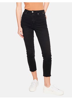 Czarne jeansy z surowym wykończeniem nogawek L’AF Hana ze sklepu Eye For Fashion w kategorii Jeansy damskie - zdjęcie 167884036
