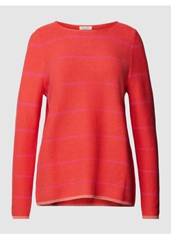 Sweter z dzianiny w paski ze sklepu Peek&Cloppenburg  w kategorii Swetry damskie - zdjęcie 167885056