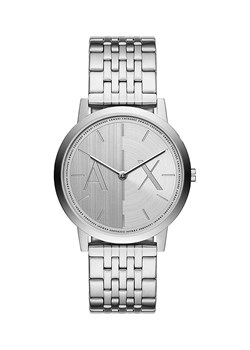 Armani Exchange zegarek męski kolor srebrny ze sklepu ANSWEAR.com w kategorii Zegarki - zdjęcie 167886696